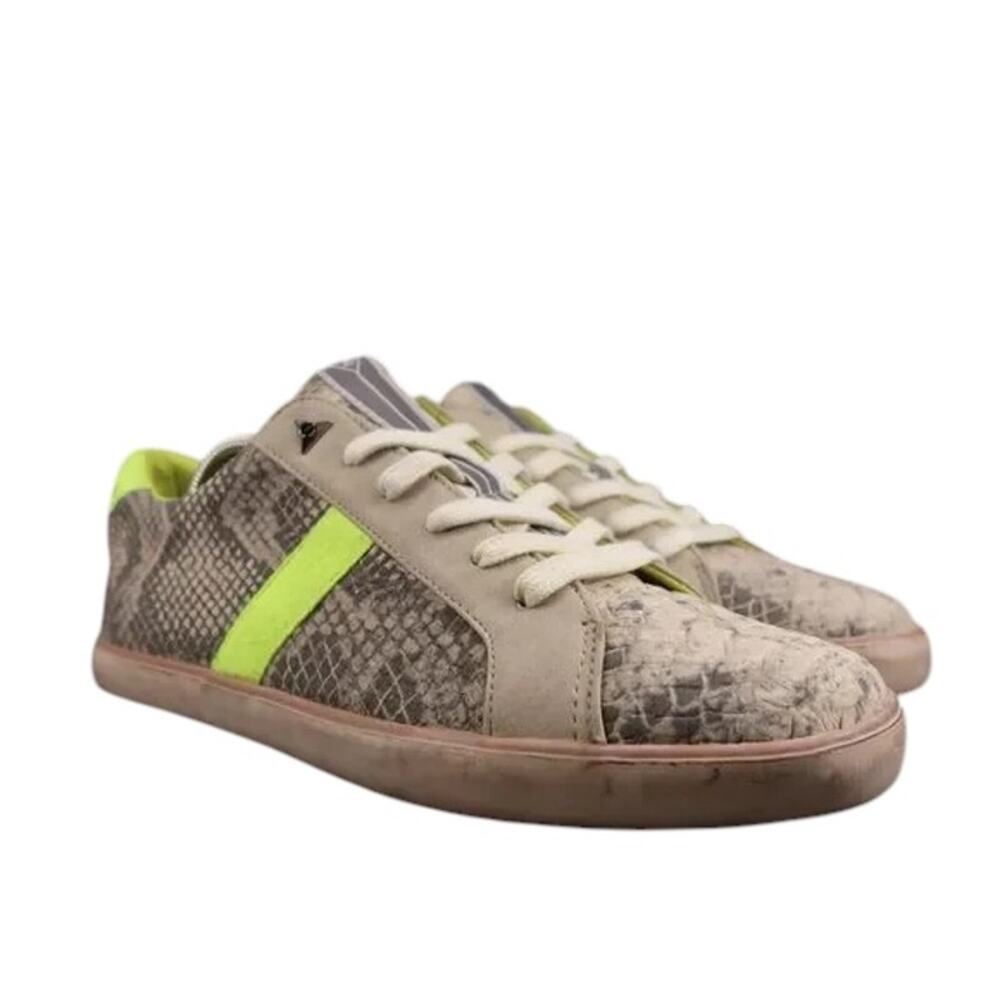 Sam Edelman Shoes Womens 9.5 Sneakers Fashion Lifestyle Snake Print Neon Casual